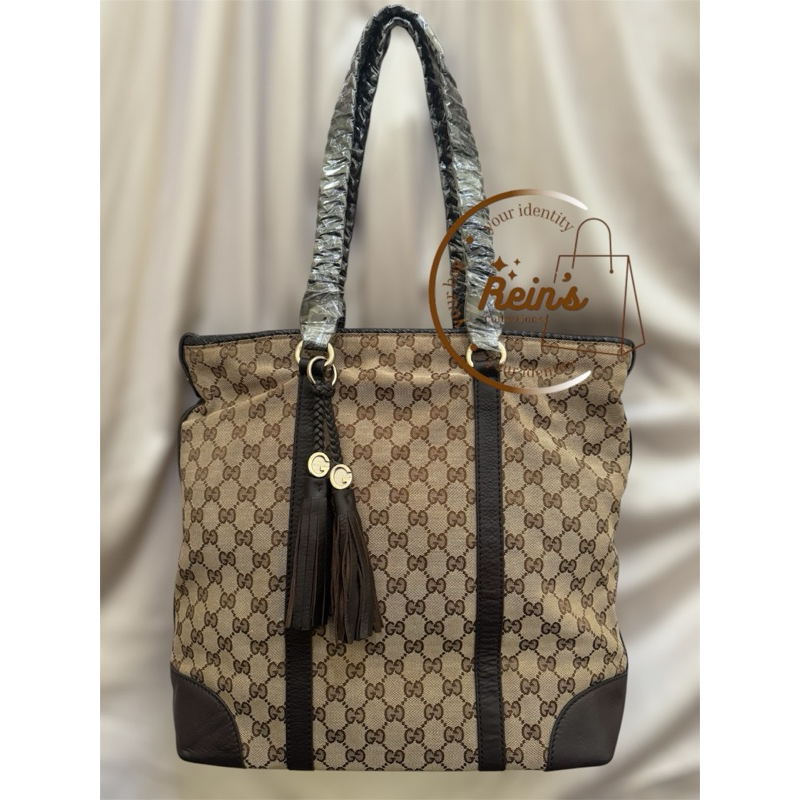 Tas Minggat GUCCI GUCONG GG Canvas Marrakech Tote
