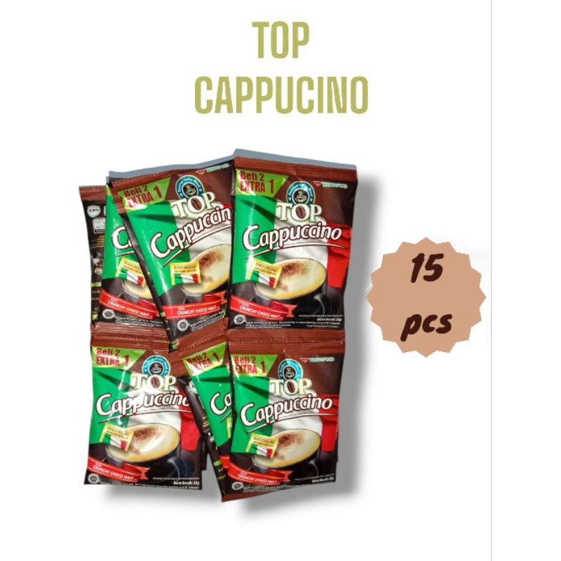 

Top Cappuccino 15 renteng x 25 gr [HARGA 1 RENTENG] topcoffee / topcappiccino / kopi / kopi viral