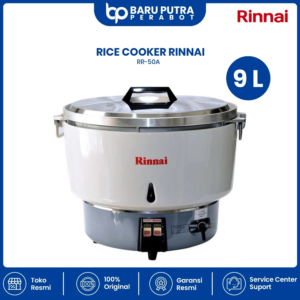 RICE COOKER GAS RINNAI RR50A / RR-50A / RR 50 A [9 LITER] 100% ORIGINAL