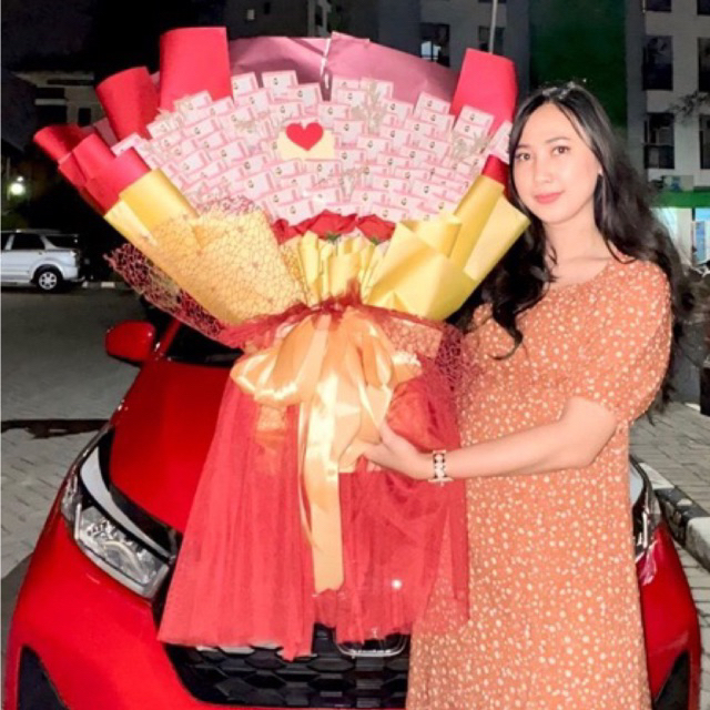 Buket uang kosongan 100 lembar Ready stok