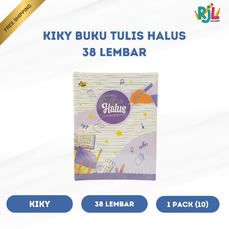 

Kiky Buku Tulis Halus | 38 Lembar | 1 Pack (10)