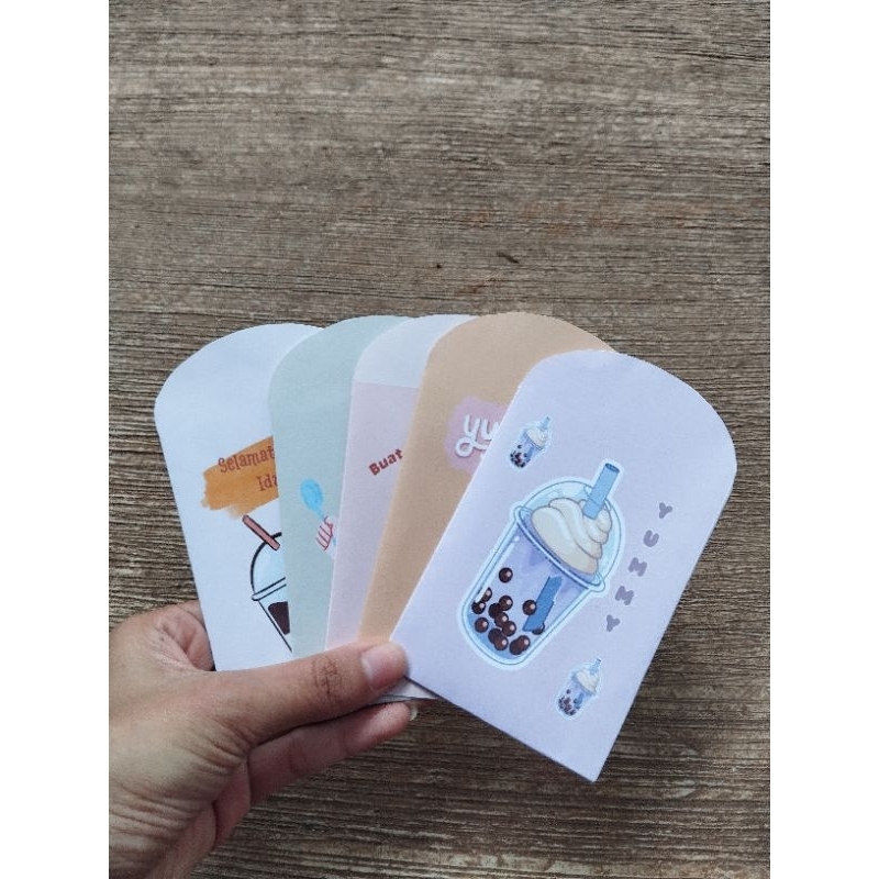 

amplop lebaran idul fitri amplop murah angpau lebaran amplop motif lucu amplop motif aestethic isi 10 pcs