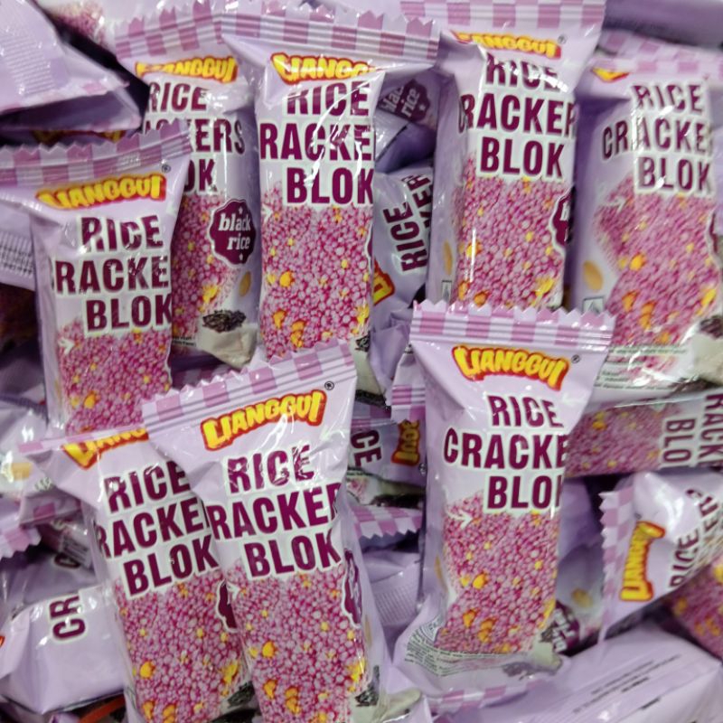

rice cracikers blok black rice 250gr