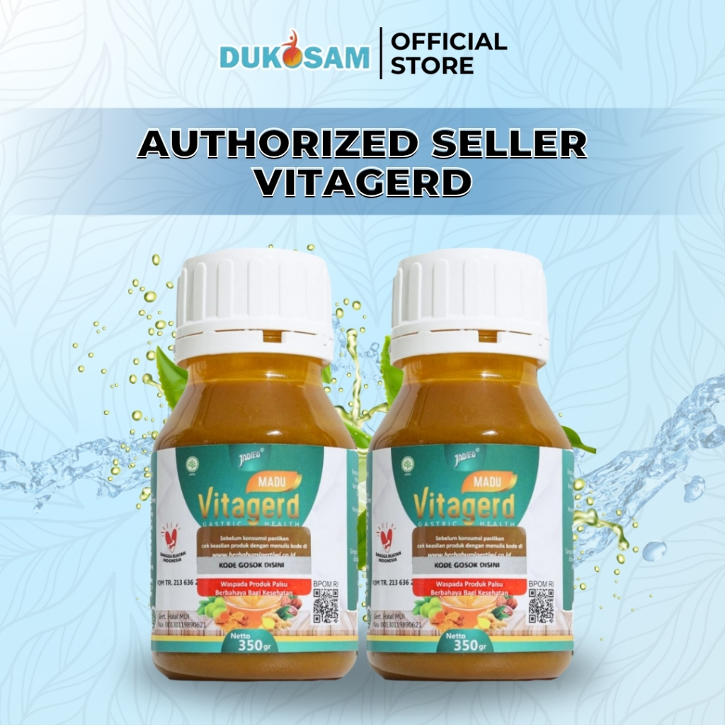 Madu VITAGERD - Madu Herbal untuk Mengatasi GERD dan Vertigo Paket 2 Botol