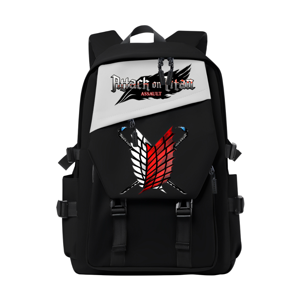 Attack On Titan Anime Ransel Sekolah Anak sd Pria Wanita Pelajar smp untuk Remaja Tas Sekolah Hitam