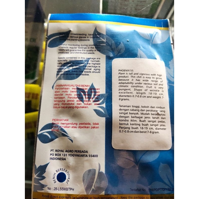 Benih Cabe Merah Phoenix 55 F1