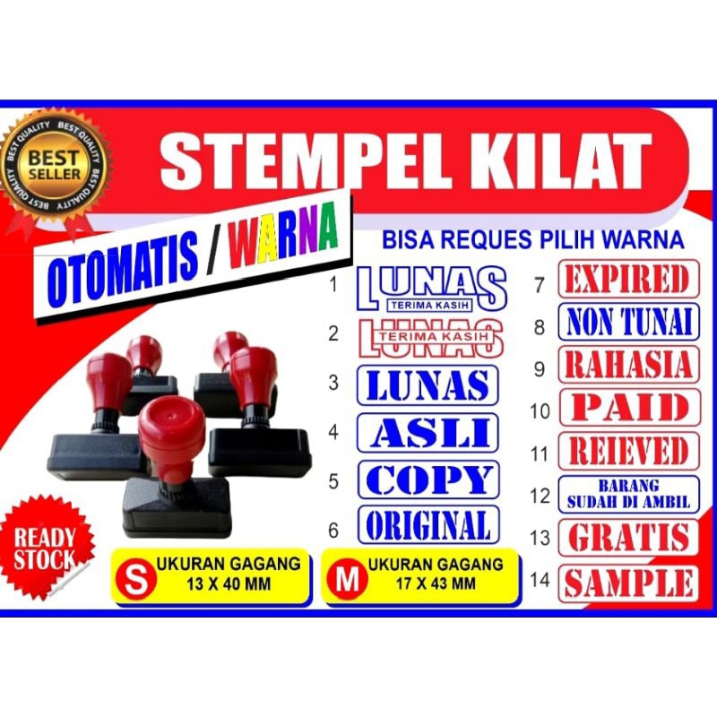 

STEMPEL LUNAS MURAH/FOTO COPY DLL