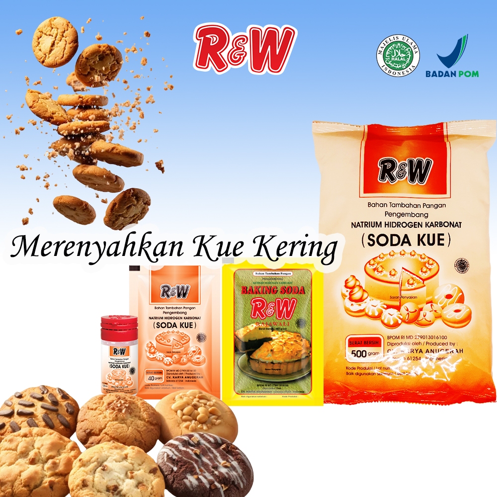 

Baking Soda/Soda Kue 500gr RAJAWALI RW R&W Soda Kue Rajawali R&W RW - Serbuk Baking Kue Rajawali R&W RW - Powder