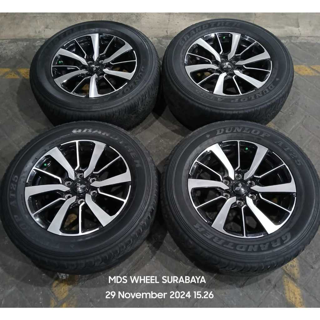 VELG BEKAS ORI BAWAAN PAJERO RING18 LUBANG 6X139 + BAN 265 60 R18