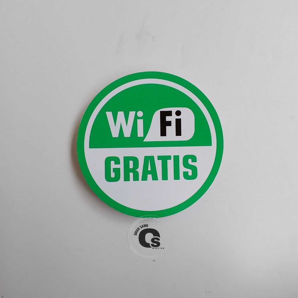 

Stiker Wifi Gratis - Free Wifi - Stiker Vinyl Bulat