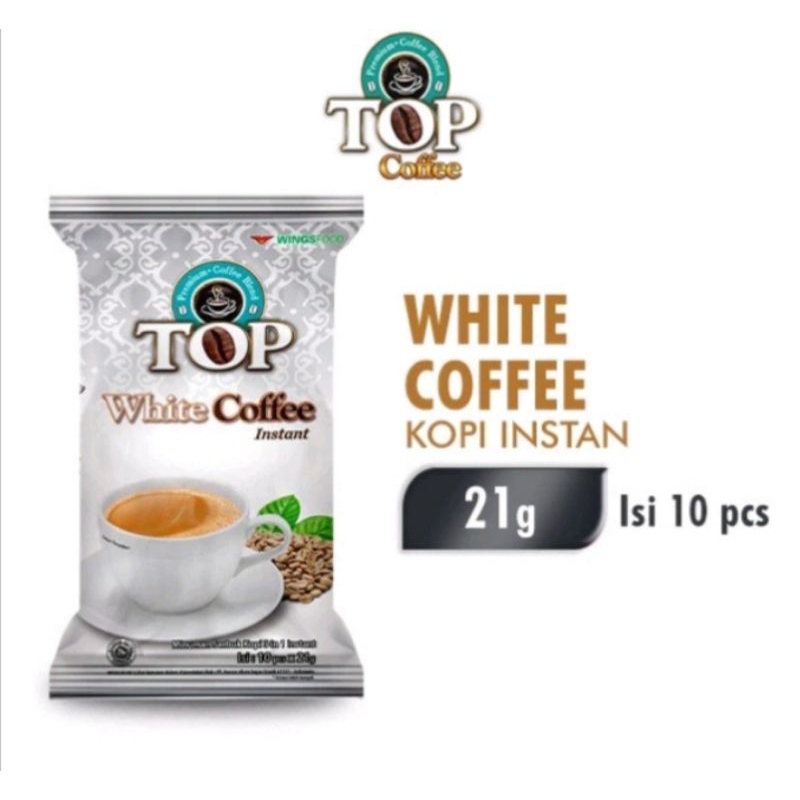 

TOP White Coffee Kopi Instan 21g Isi 12 pics