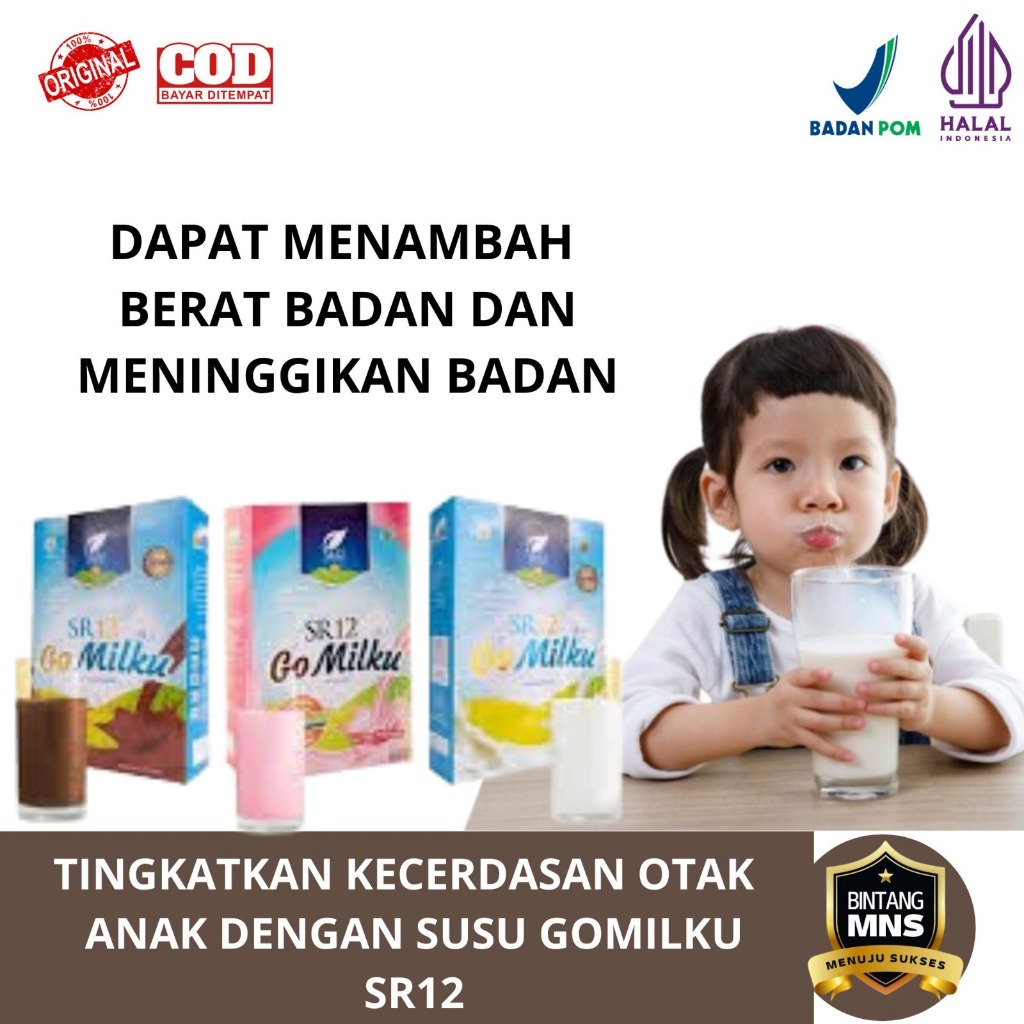 

Susu penggemuk badan anak dan dewasa bpom ori gomilku sr12 herbal