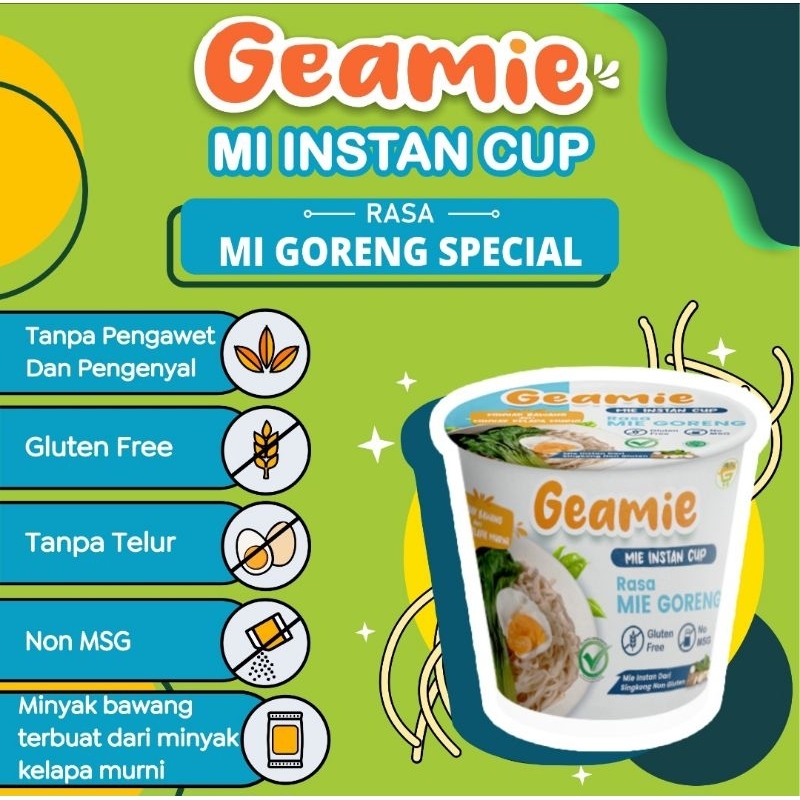 

MIE GORENG INSTAN CUP GLUTEN FREE MSG FREE