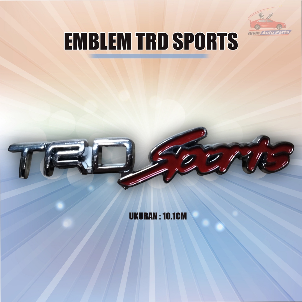 EMBLEM TRD SPORTS EMBLEM BAGASI MOBIL TRD SPORTS