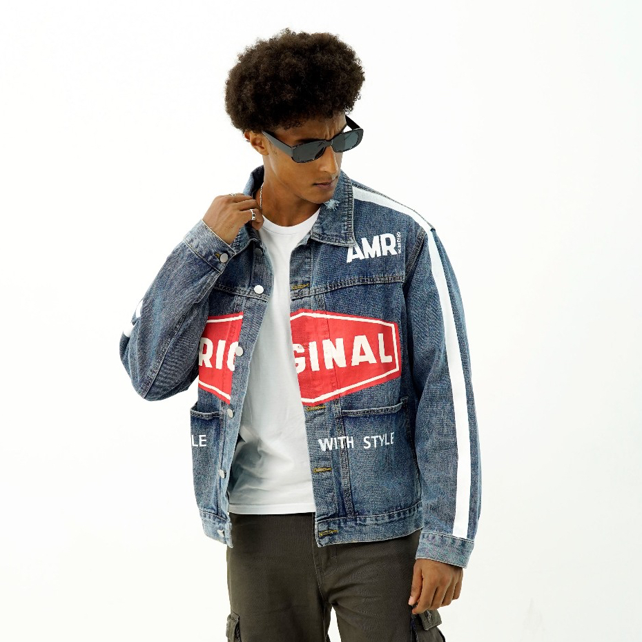 AMR Original - Handle With Style 241 - Jaket Jeans Oversize Toxic