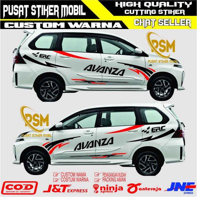 pusat stiker mobil Stiker mobil avanza stiker cuting body samping avanza stiker avanza