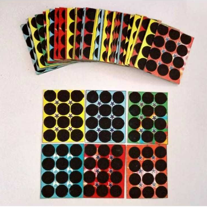 Gosokan Bom Motif Campur 20 18 16 15 Titik / Mainan Gosokan Bom