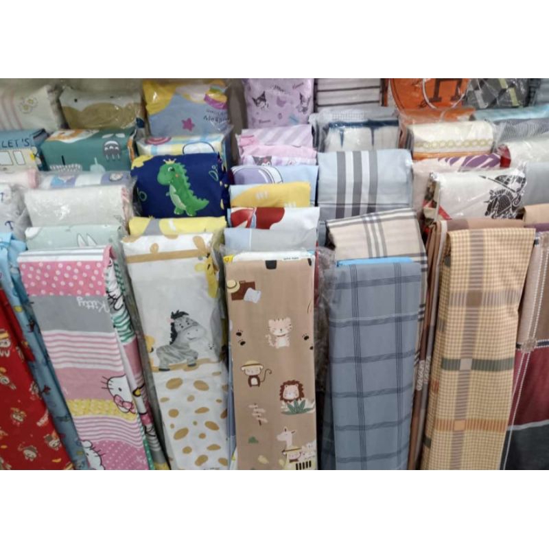 Kain Katun Sprei Motif Kartun Anak - Anak