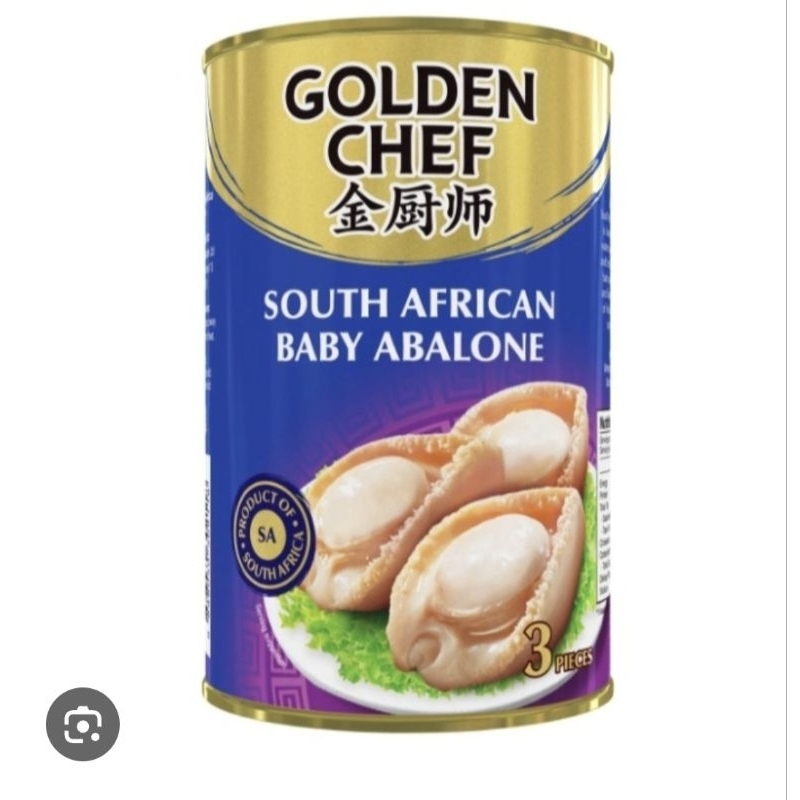 

Golden Chef South African Baby Abalone Isi 3Pcs HALAL