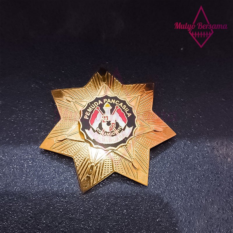 Pin Logo Pemuda Pancasila Bros PP Model Bintang Pin Pemuda Pancasila - Mulyo Bersama