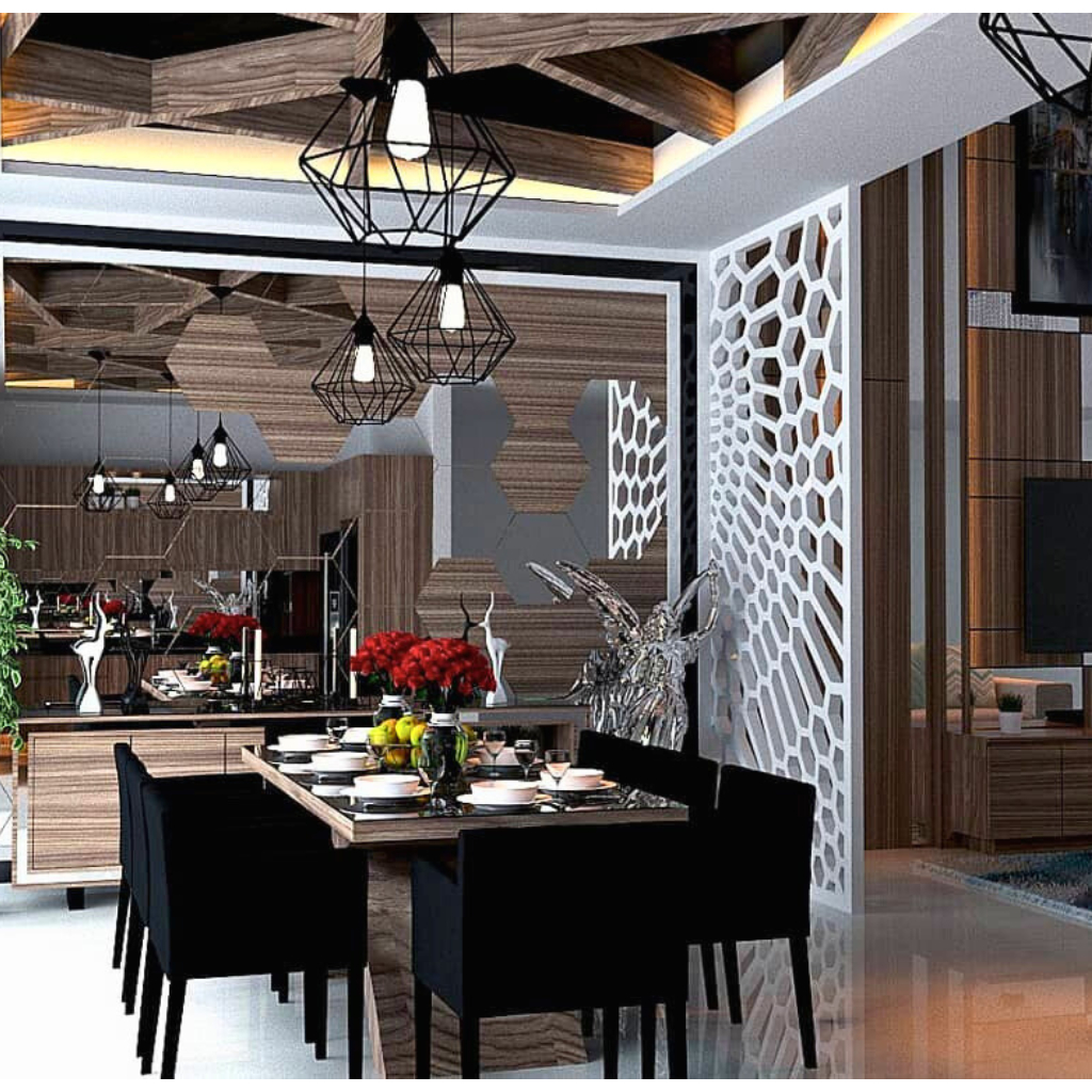 Interior Kitchen set minimalis / Bedroom set Custom / Backdrop tv terpasang