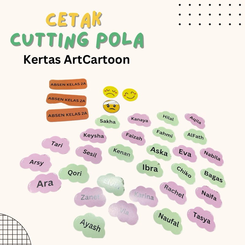 

Cetak Artcartoon Cutting Pola A3+