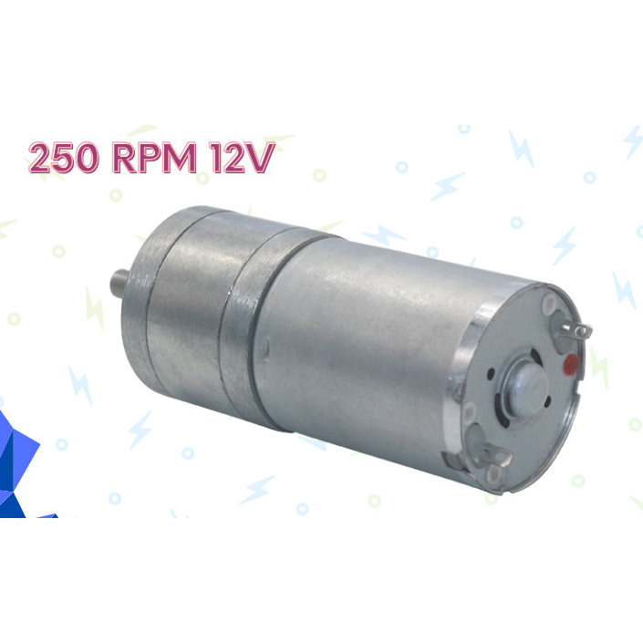 Motor DC Gear box 250RPM 3-24V 9V 12V High Torque Gearbox