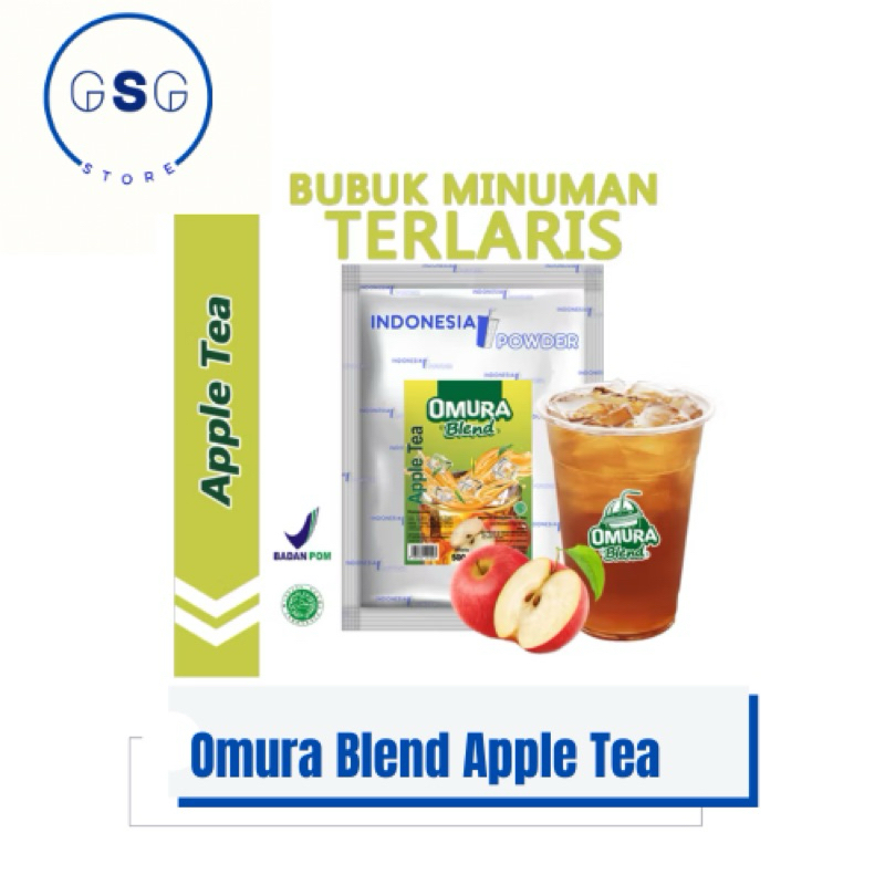 

OMURA BLEND RASA APPLE TEA 500GR / BUBUK MINUMAN / POWDER MINUMAN / BUBUK MINUMAN BOBA / BUBUK MINUMAN TERLARIS