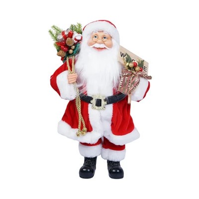 Noelle 60 Cm Patung Boneka Santa Miniatur Dekorasi Natal Christmas Santa Standing Welcome