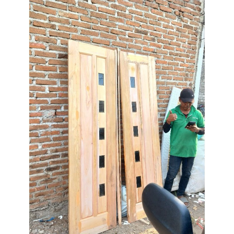 (Ready stok) Pintu tarung model kupu kupu pintu depan utama minimalis