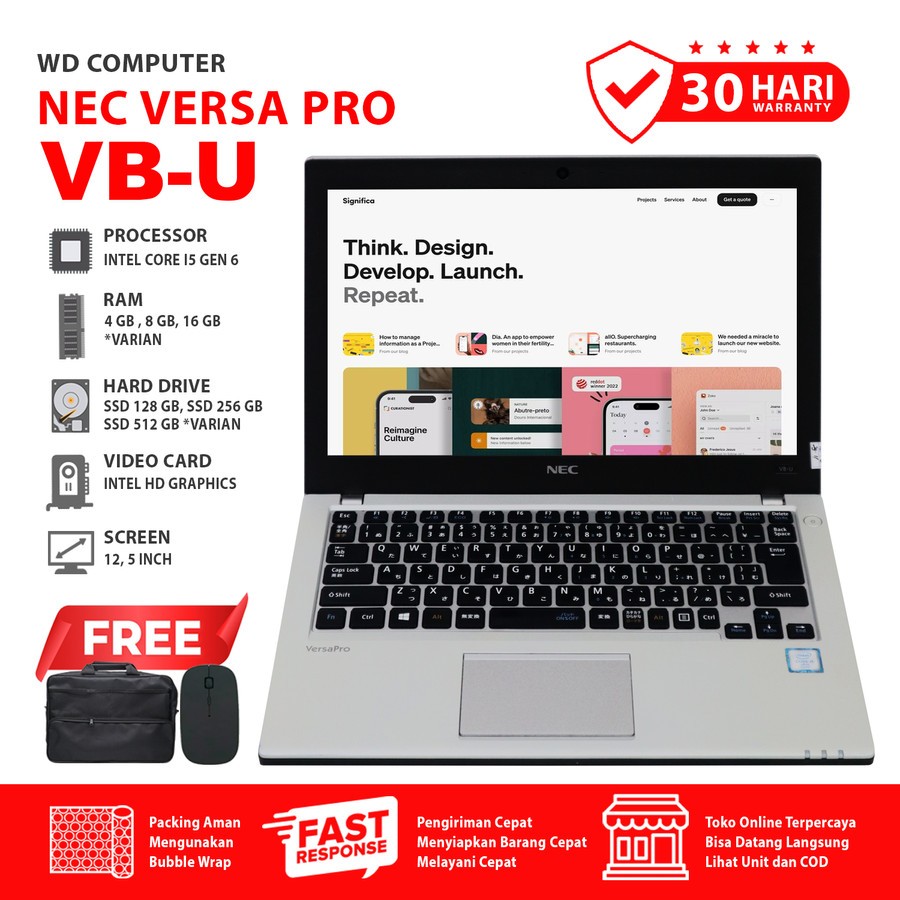 Nec Versa VB-U Core I5 Gen 6 I Ram 16 Gb Ssd 1 TB I Windows 10 I Bonus Mouse Dan Tas [WDKOMPUTER]