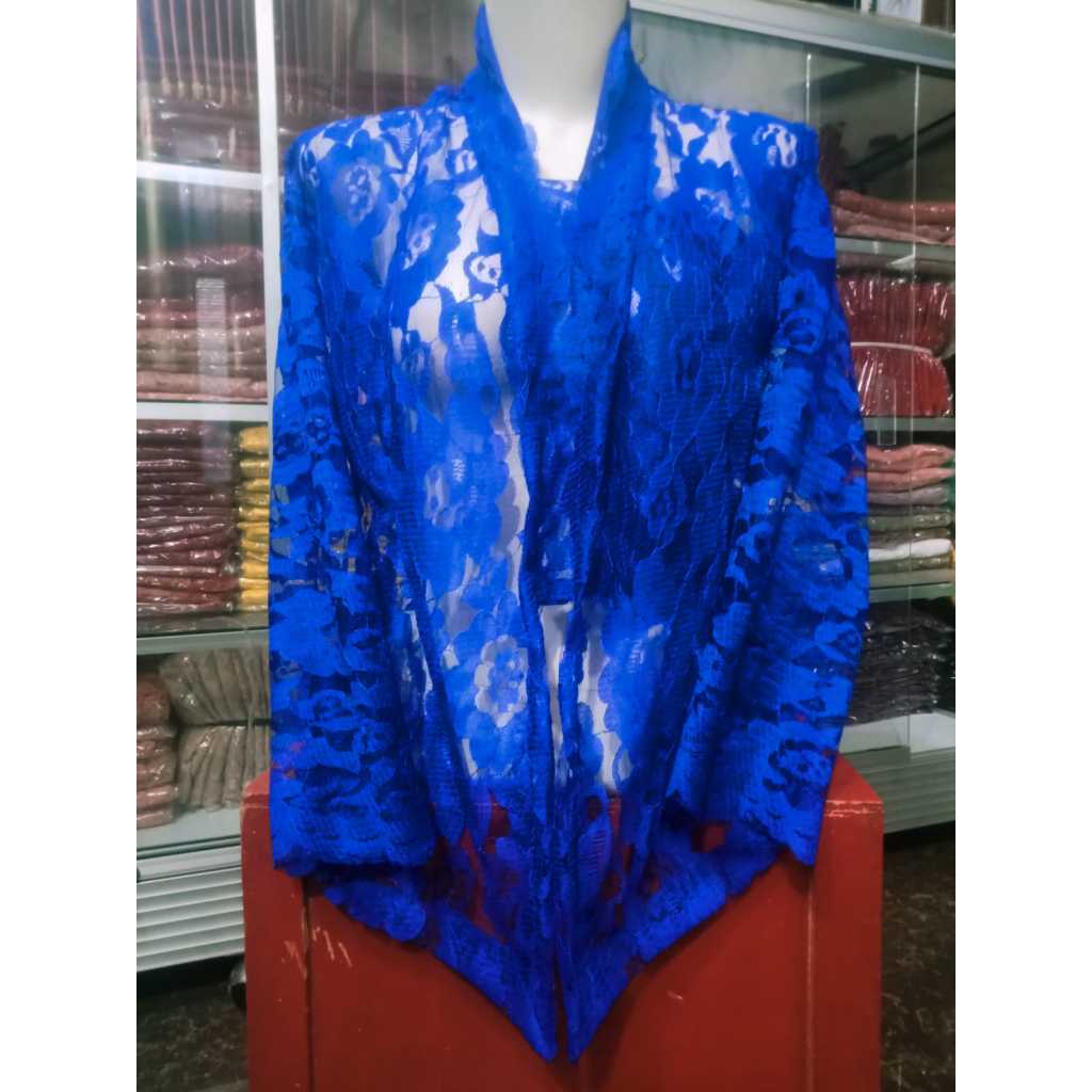 PAKAIAN WANITA DEWASA MODEL KEBAYA BAHAN BROKAT PREMIUM TERMURAH/KEBAYA KEKINIAN  TERBARU 2024 TERLA