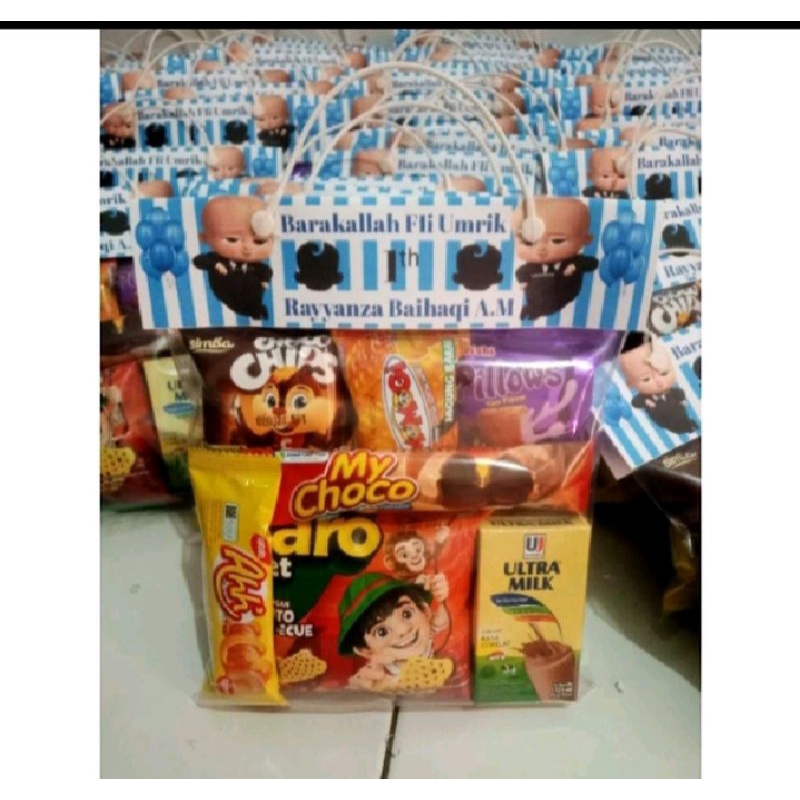 

60pcs Paket Snack Ulang Tahun Anak / Hampers ultah anak / bingkisan ulang tahun