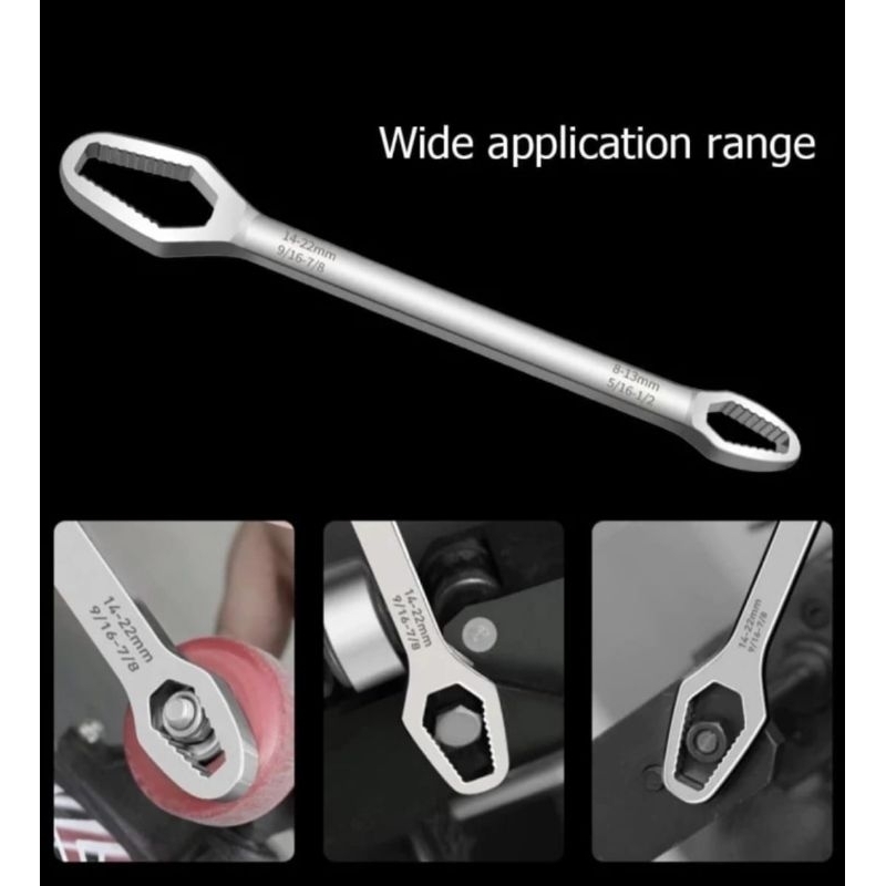 Kunci ring double head wrench adjustable universal kunci ring original