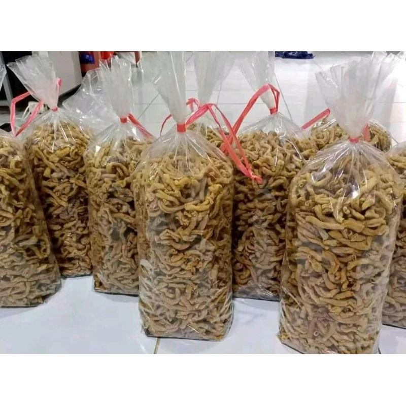 

keripik usus ayam asli