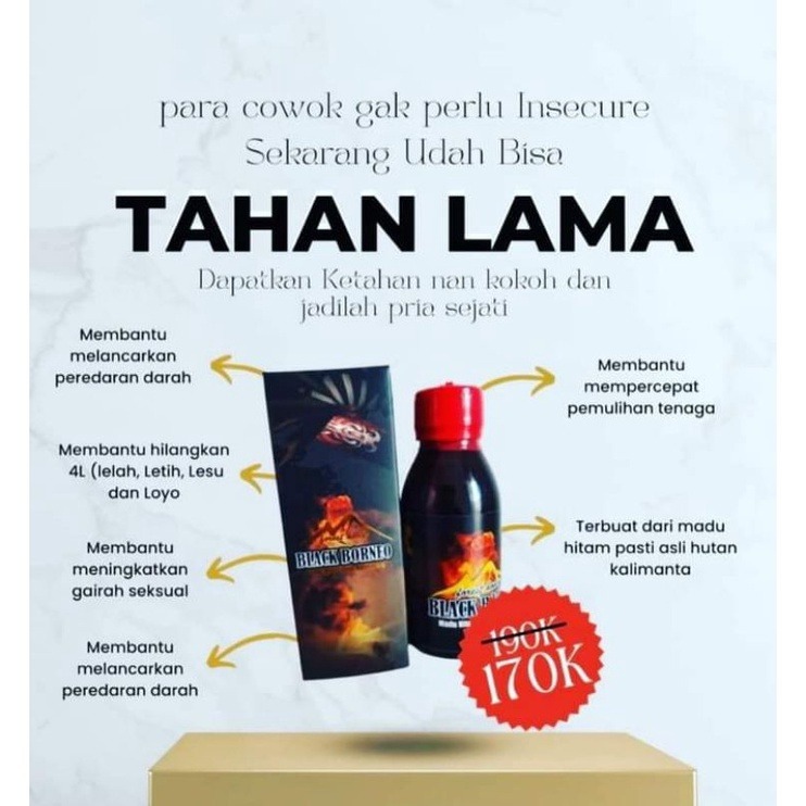 

Termurah dan terlaris Madu Black Borneo 1 Botol madu- sejahtera