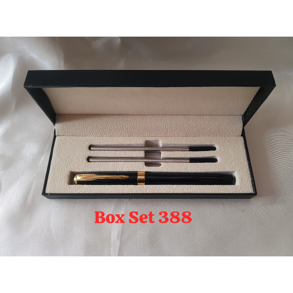 

Box Pen Set 388 I Box Pulpen Set Exclusive I Pulpen Mewah I Pulpen Metal Free Refill I Bisa Custom Nama dan Logo Perusahaan