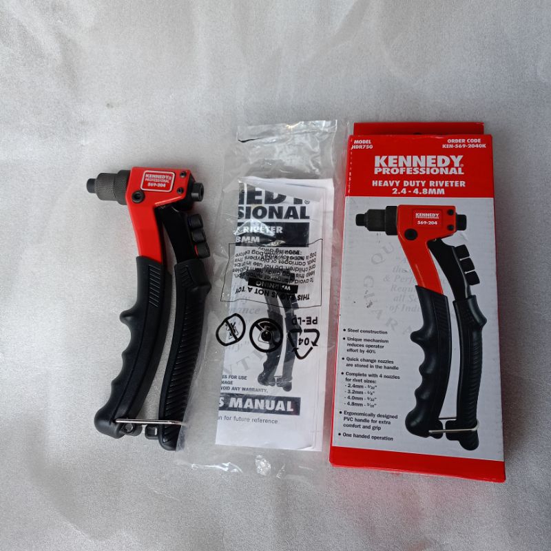 New ori Heavy Duty Riveter 2.4-4.8mm KENNEDY PRO Ken 5692040K Limited Tang Rivet KENNEDY PRO ORIGINA