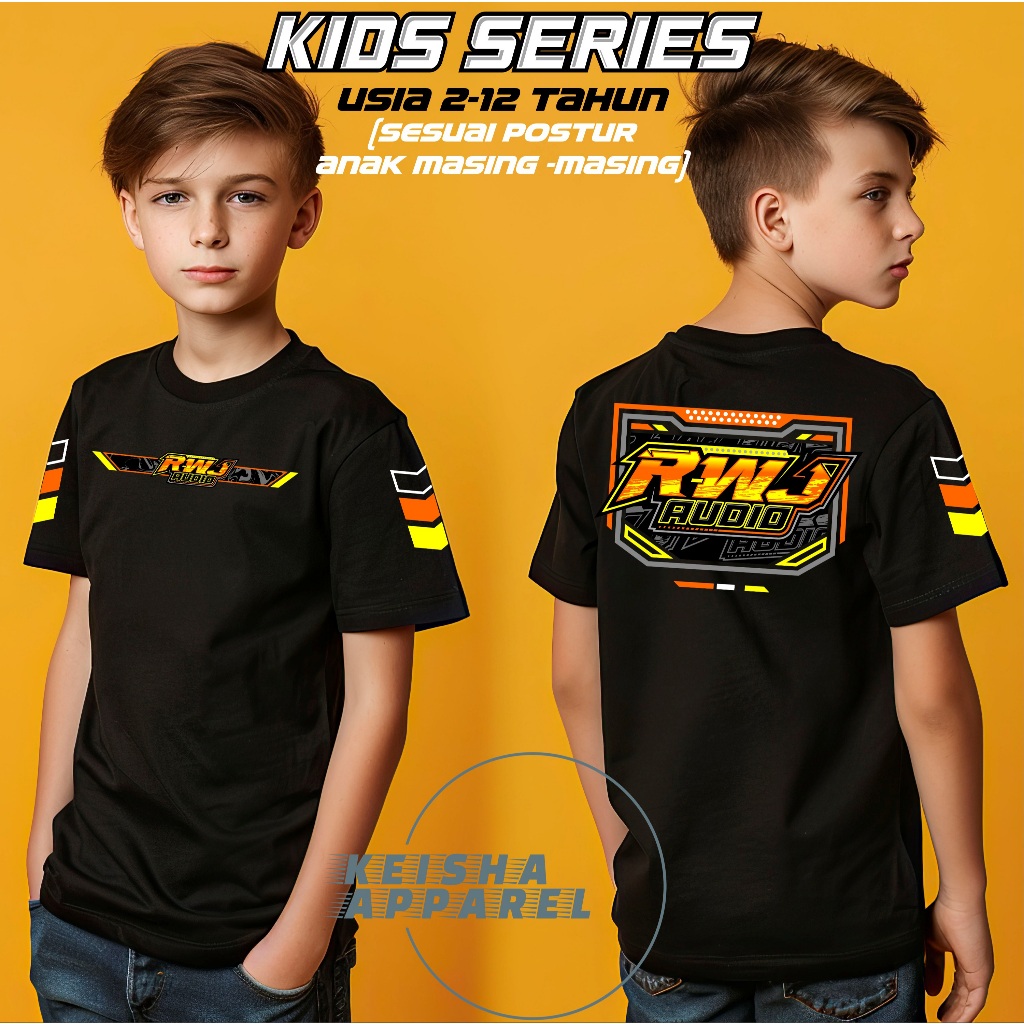 Kaos Anak RWJ Audio Raden Wijaya Baju Anak Sound System