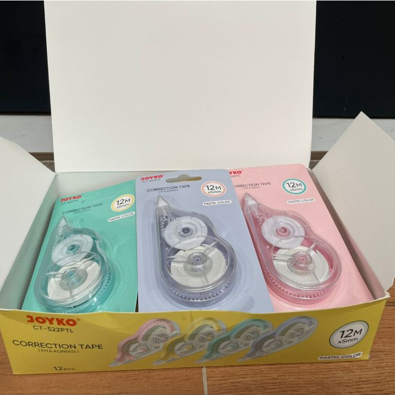 

{satuan} TIP EX Correction Tape CT-522 PTL Pastel / TIP EX JOYKO - per pcs