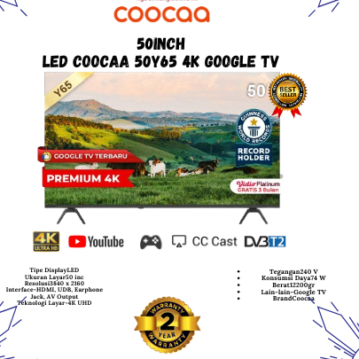 LED TV COOCAA 50Y65 4K GOOGLE TV