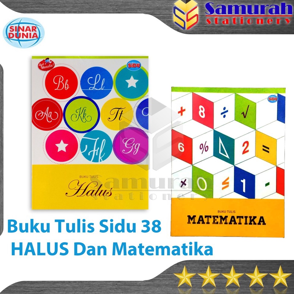 

KODE PLHKG Buku Tulis Sidu 38 Lembar Garis 3 Matematika Kotak sinar dunia 38 STM HLS