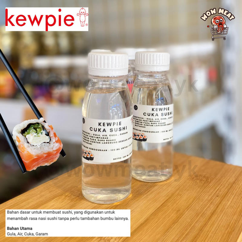 

Kewpie Sushi Seasoning 100 ml | Bumbu Sushi Vinegar | Cuka Jepang