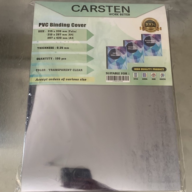 

KODE P9TZ Cover Plastik Mika Jilid Bening Mika Plastik 2mm Bening Transparant