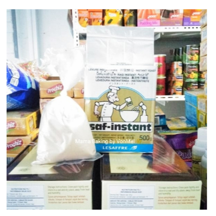 

Ragi SAF INSTANT GOLD 100 GR Pengembang kue roti Kualitas Import
