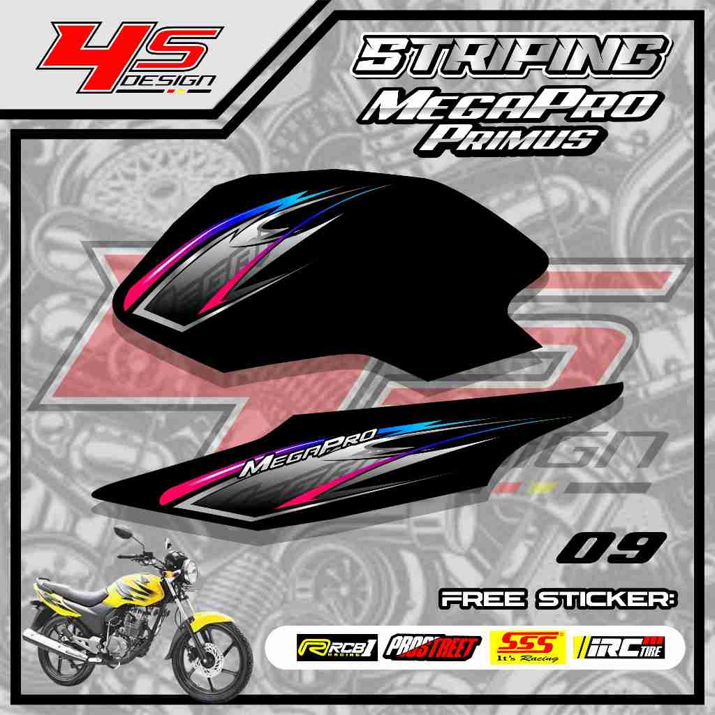 09 STICKER STRIPING MP PRIMUS VARIASI - STICKER STRIPING MP PRIMUS