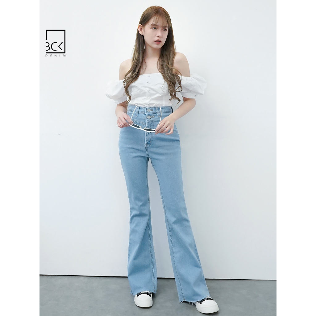 BCK - Celana Jeans Cutbray Wanita Cutbray Velope