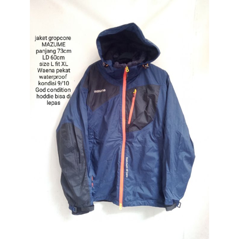 JAKET OUTDOOR MAZUME/ JAKET GROPCORE MAZUME