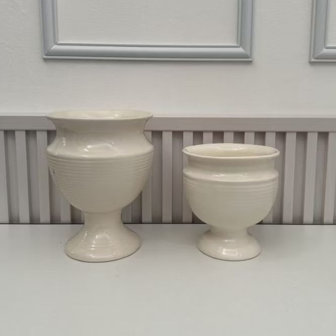 VAS BUNGA PIALA KECIL VAS KERAMIK POT BUNGA STANDING VASE CERAMIC VASE FLOWER VASE