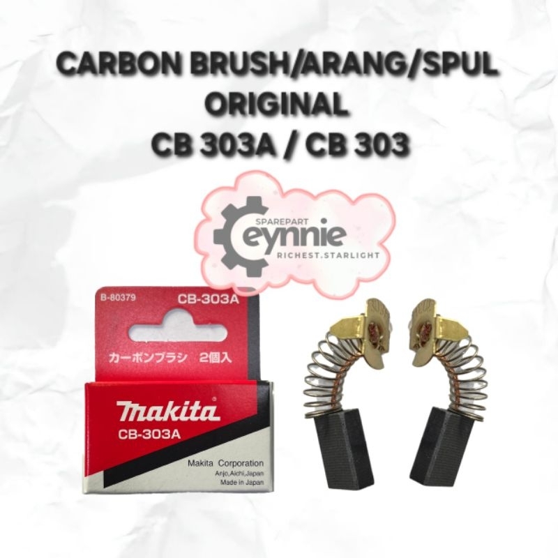 CARBON BRUSH MAKITA CB 303A CB 303 ORIGINAL ARANG SPULL CB303A CB303 MAKITA ORIGINAL